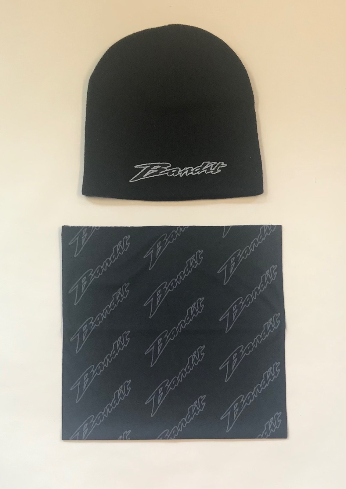 Bandit Logo Neck Tube Neck Head Warmer Face Mask & Beanie Hat