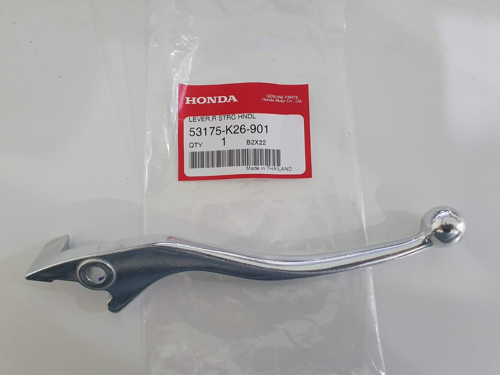 53175-K26-901 GENUINE Honda Brake Lever for CBR125 & MSX125 Grom 2013-2023