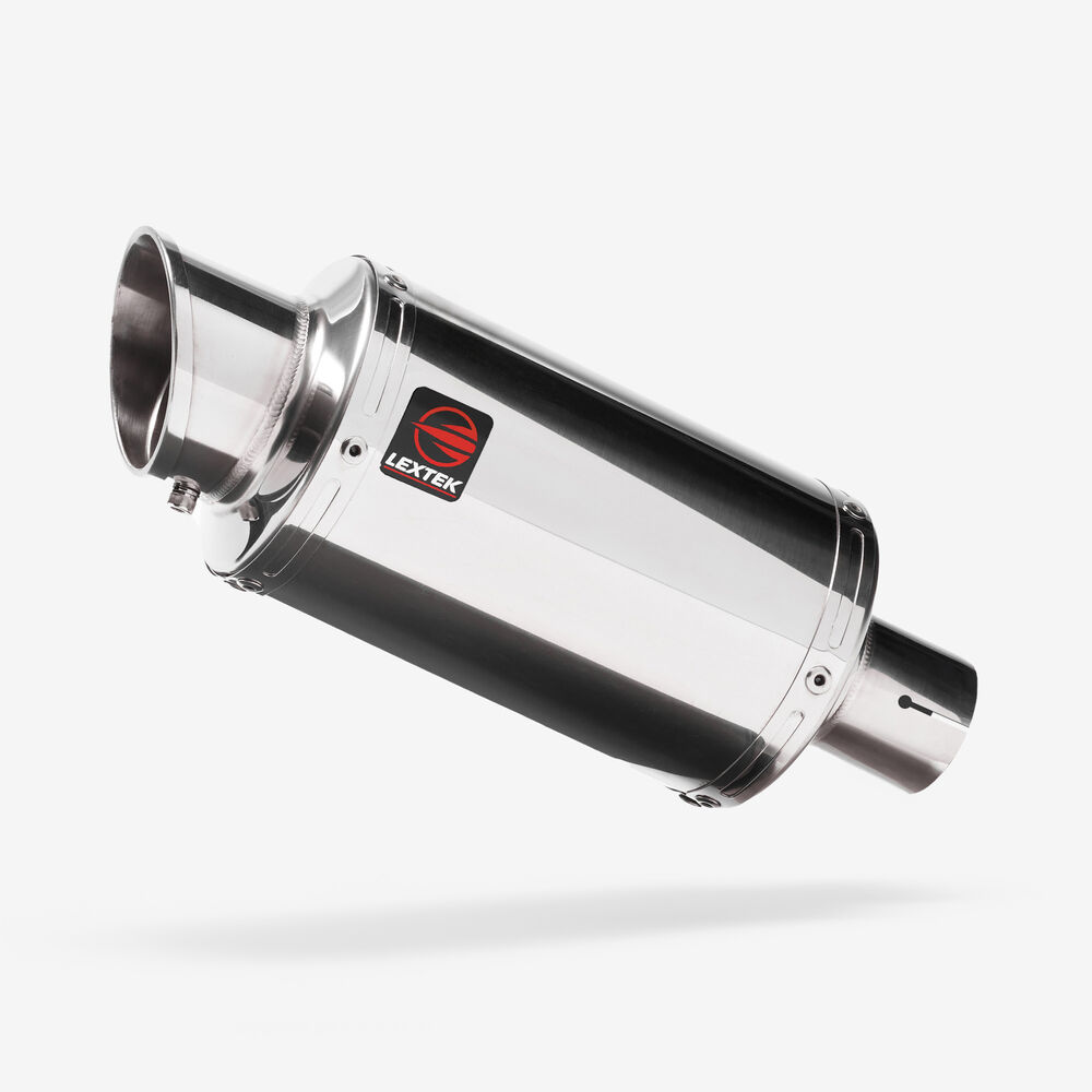 LEXTEK YP4 Stainless Steel Stubby 51mm Slip On End Can Exhaust Silencer   