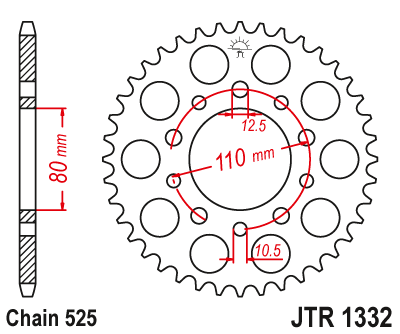Honda CB500 1994-2003 Tooth JT Silver Rear Sprocket 40t, 41t or 42t