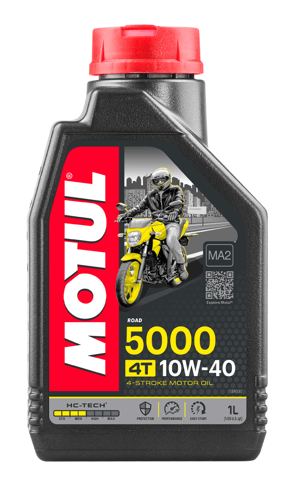 Motul 5000 10w/40 4T Semi Synthetic Motorcycle Motorbike Engine Oil 1 Litre