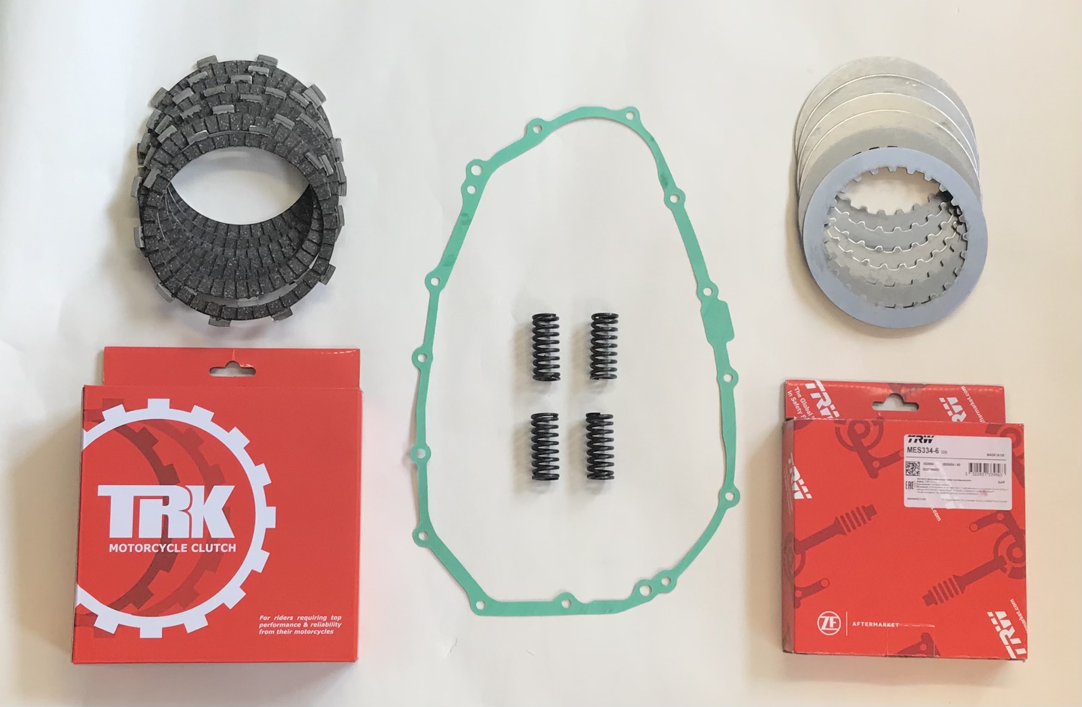 Honda CB500 1994-2003 Full Clutch Kit TRW Steels & TRK Friction Plates Springs & Gasket