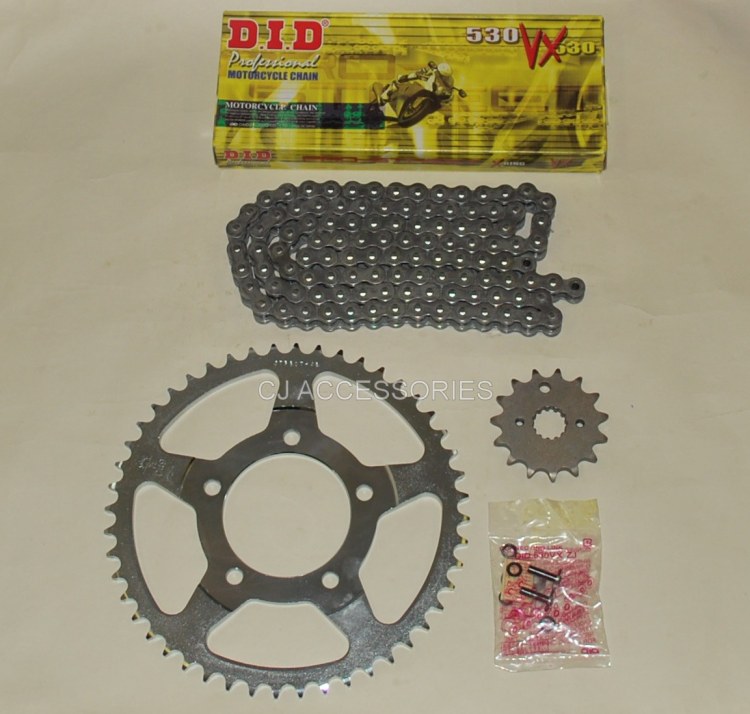 DID Grey X-Ring Chain And JT Sprockets For Suzuki GSF600 Bandit 95-99 MK1