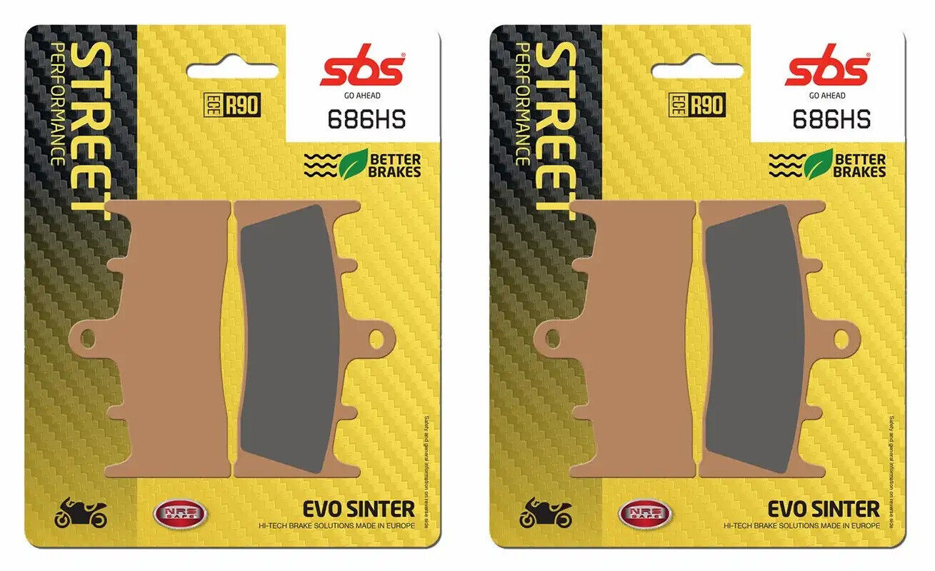SBS 686HS Front Sintered Brake Pads x 2 For GSF1200 01-05 GSX-1300R Hayabusa