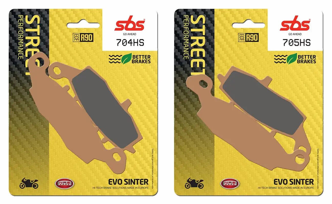 SBS 704HS 705HS Front Sintered Brake Pads GSF600 00-04 DL650 DL1000 SV650 SFV650