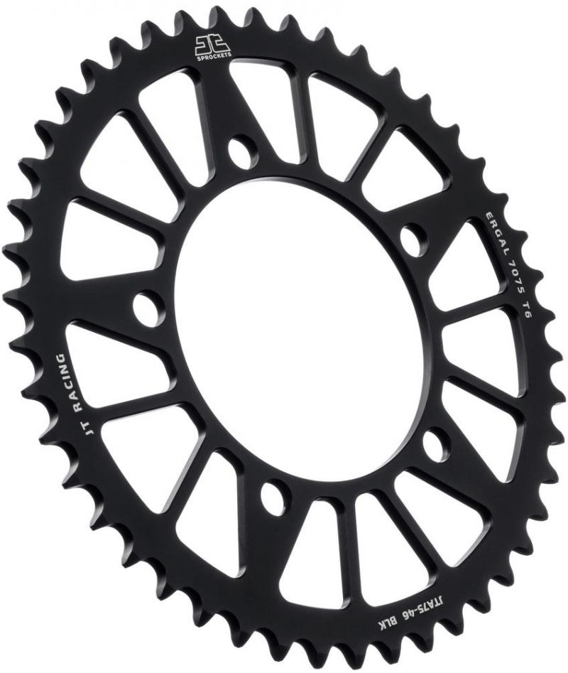 JTA075 Black Rear JT Lightweight Aluminium Sprocket for BMW S1000RR 10-20 Race & Track Bikes 44 45 46 Tooth  