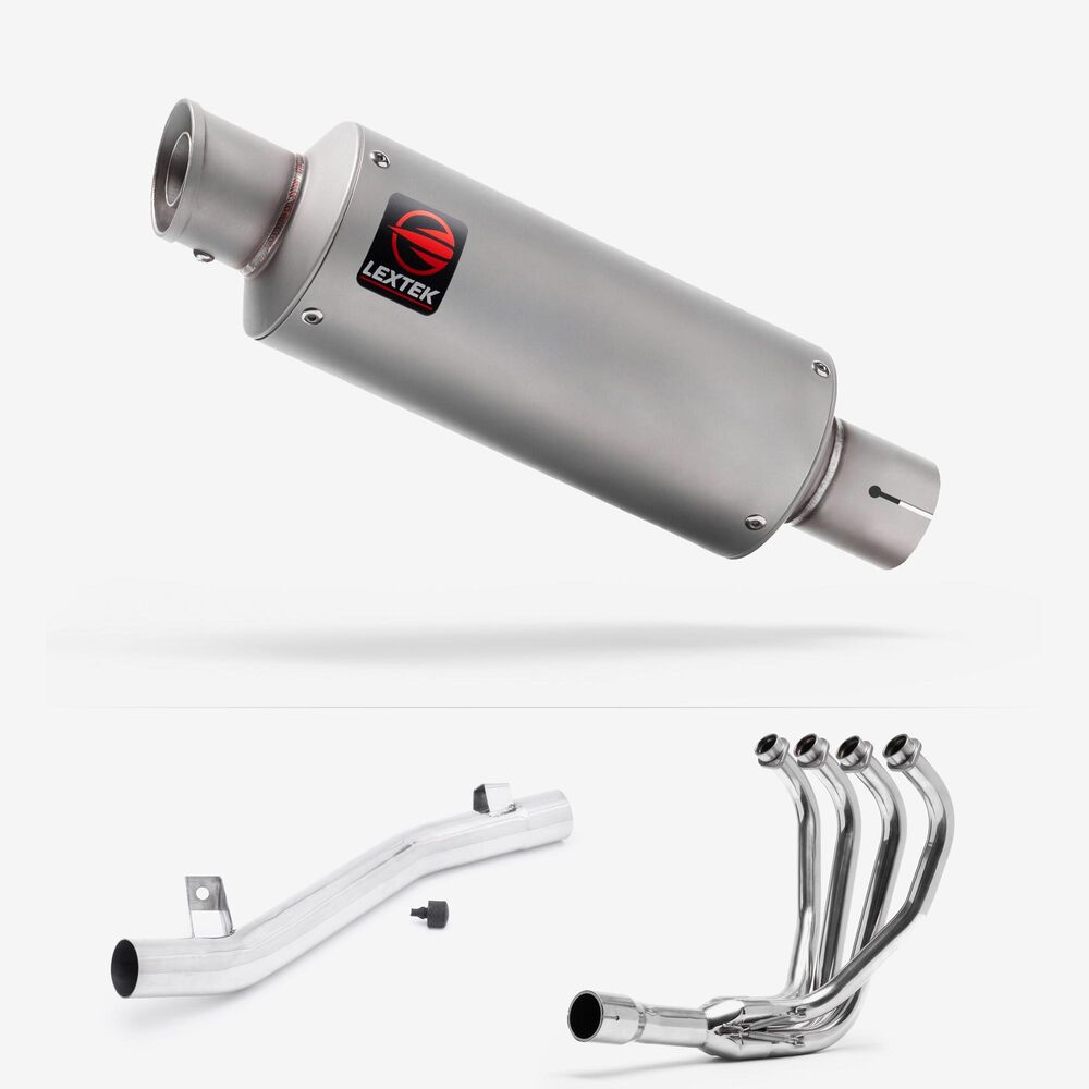 Stainless Steel Full Exhaust System GP Style Can for GSF1200 & GSF600 Bandit
