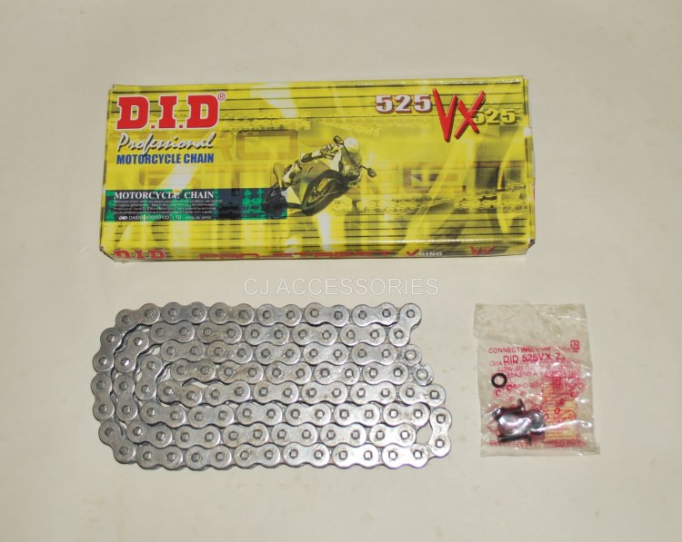 Honda CB500 1994-2003 DID Grey 525-108 VX X-Ring Chain Ideal For Race & Track Bikes