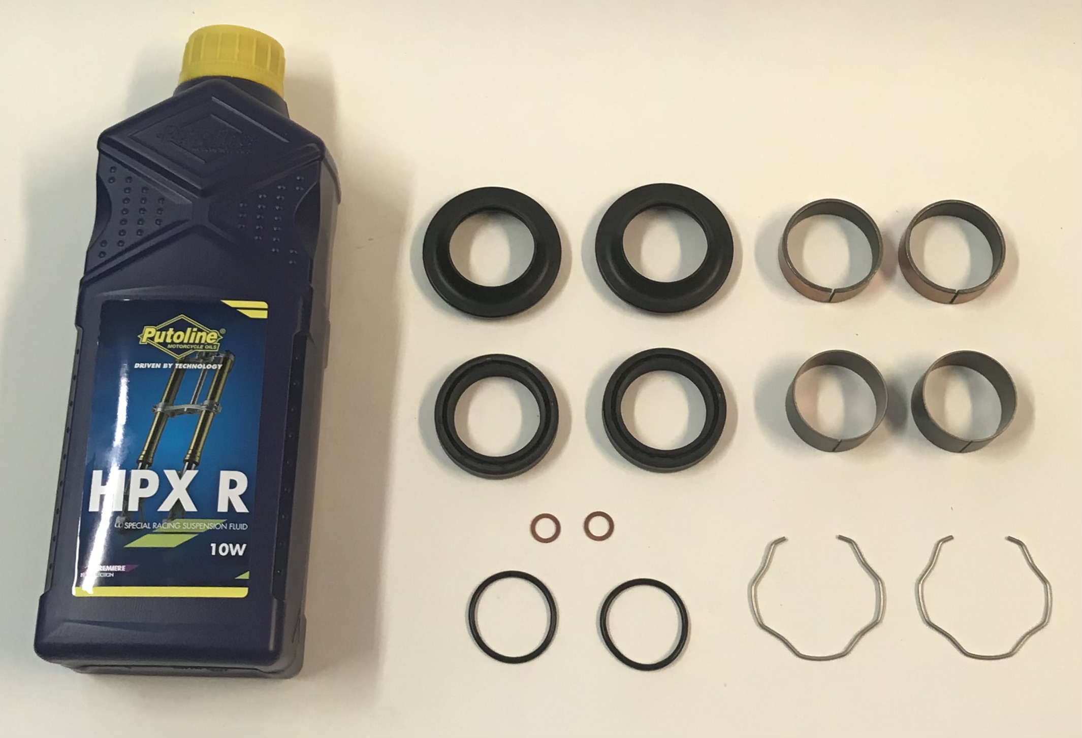 Fork Bushes & Oil & Dust Seals Kit & 1L Putoline Fork Oil For GSF600 95-99
