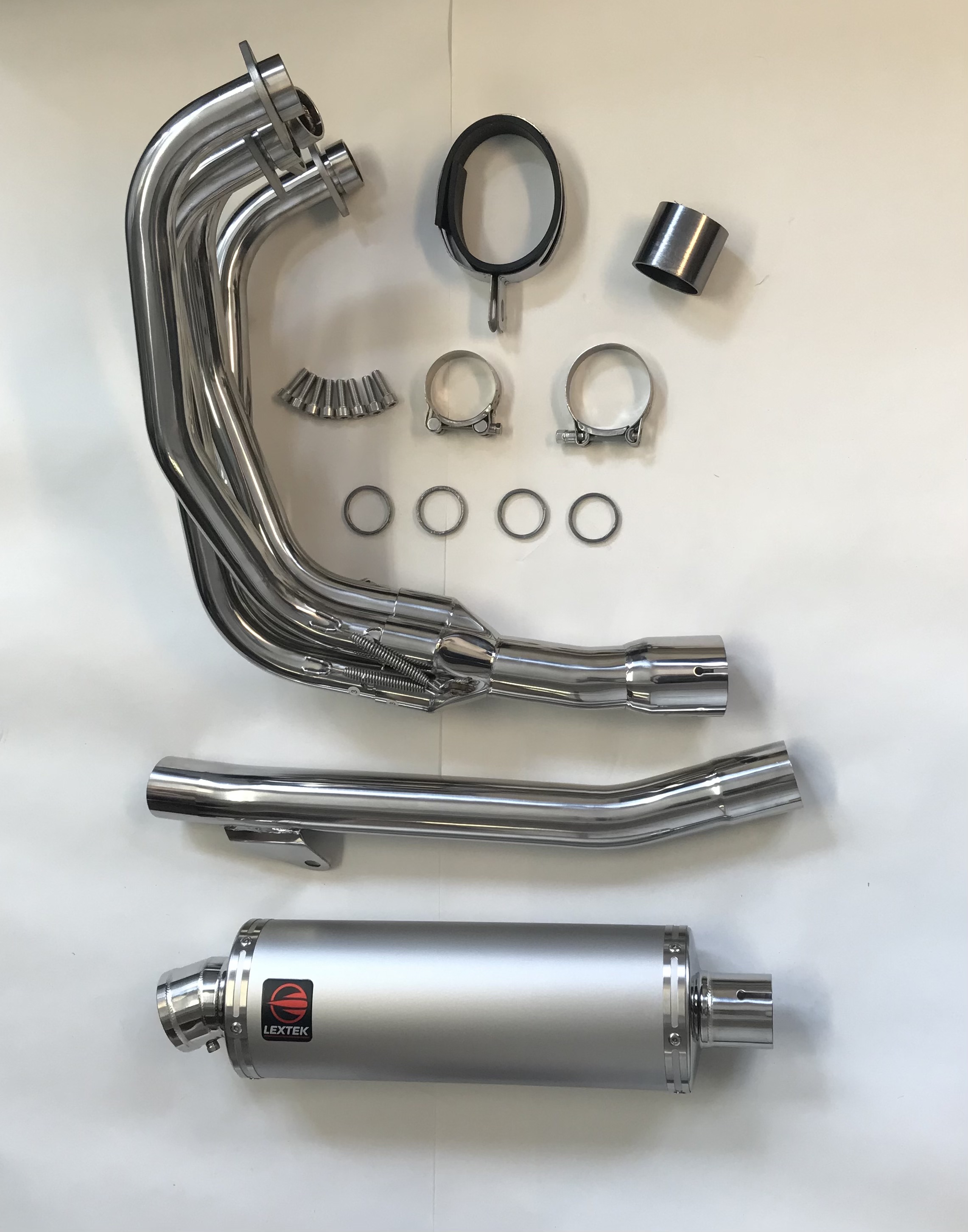 Stainless Steel Full Exhaust System With Road Legal Can for GSF600 Bandit 95-04 GSF650 05-06 and GSF1200 96-05