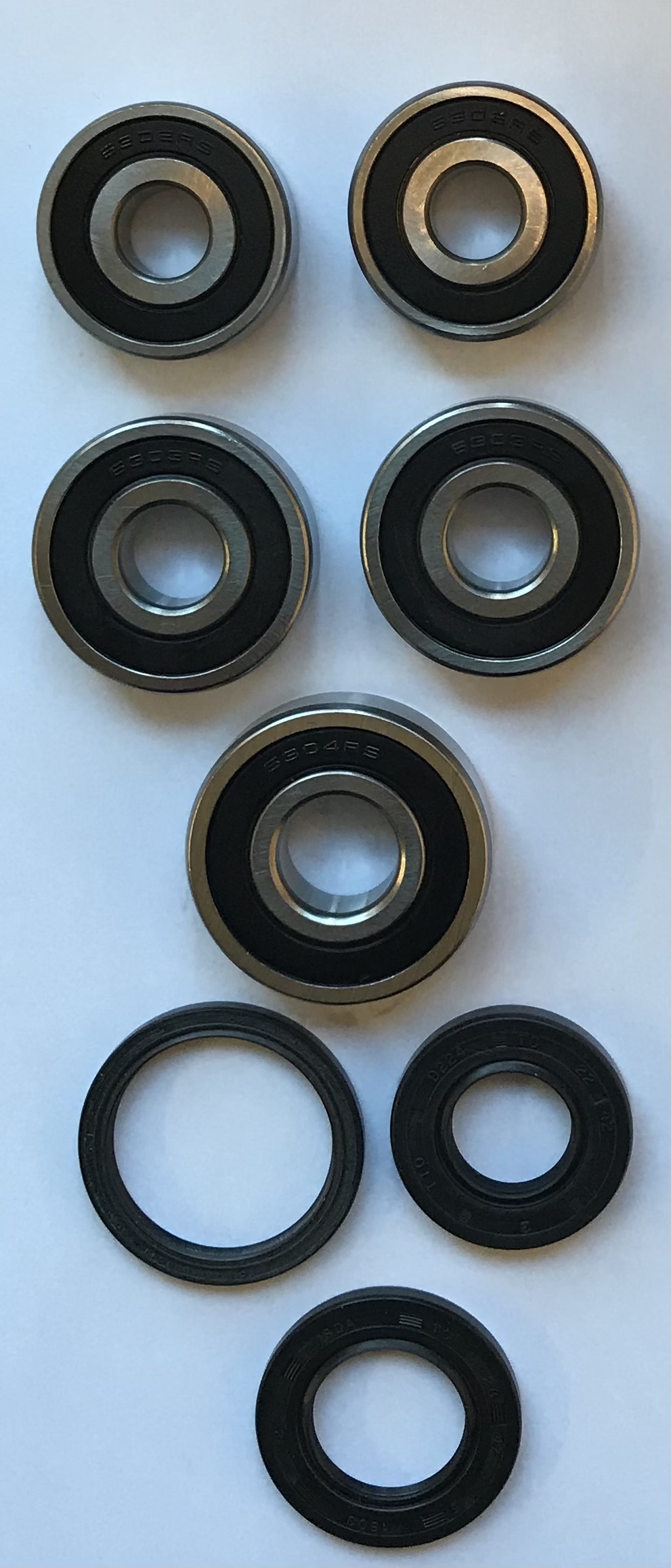 Full Wheel Bearing Kit with Seals for Honda CB500 96-03 Front Disc & Rear Drum Models  