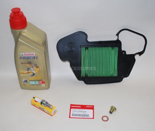 Honda MSX125 Service Kit Castrol Oil Genuine Air Filter Spark Plug Sump Bolt