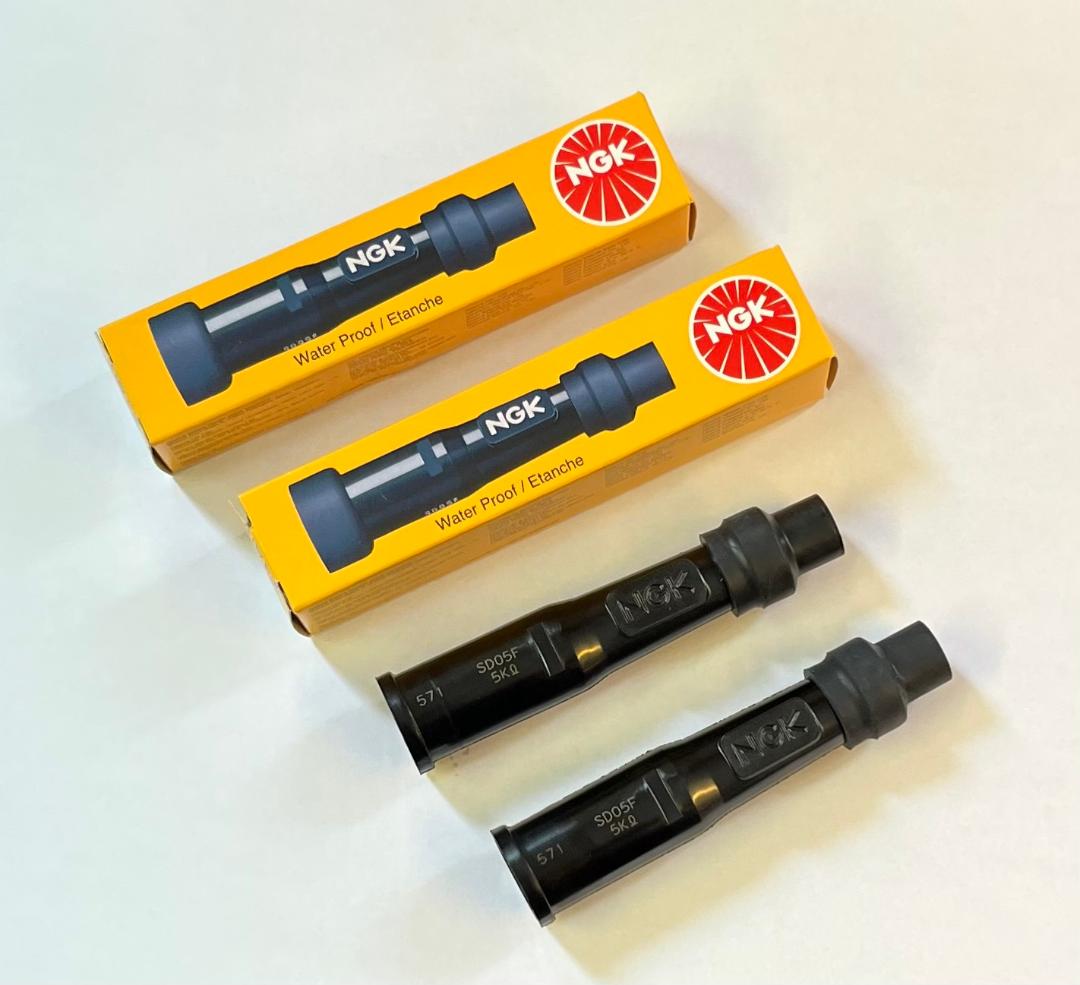 CB500 94-03 NGK Spark Plug Suppressor Cap Pair 