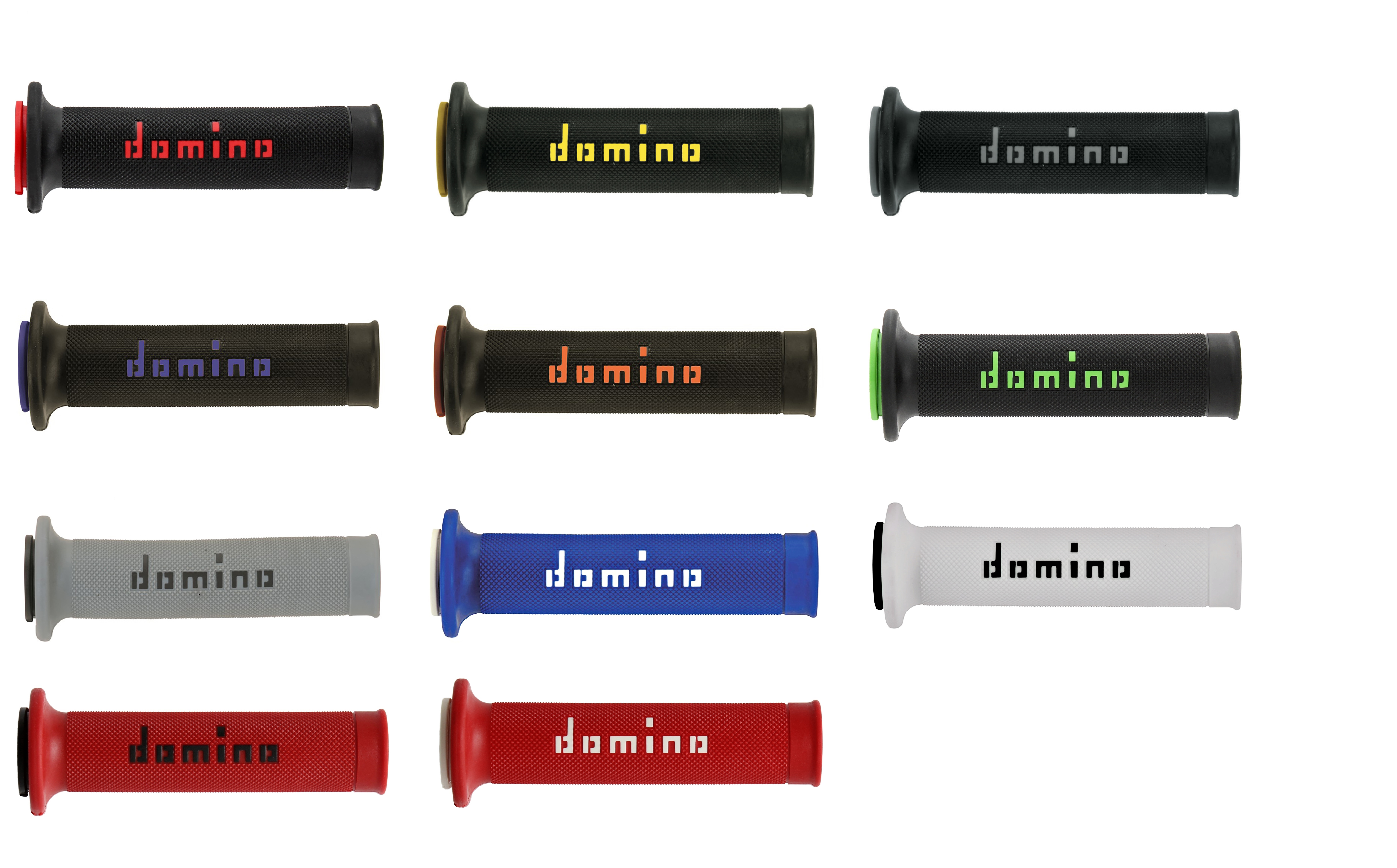 Universal Domino XM2 Motorcycle Race Grips - Various Colour Options