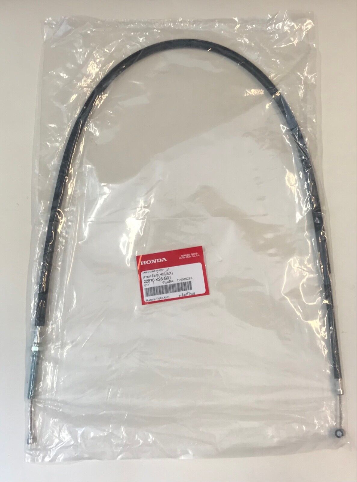 GENUINE HONDA Clutch Cable Line for MSX125 21-25 Grom 22870-K26-G01 