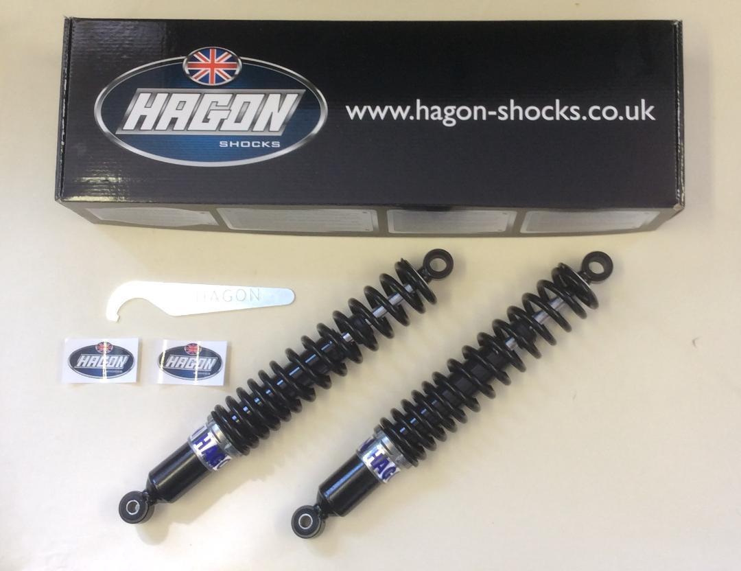 Hagon Twin Rear Shocks For Honda CB500 1994-2003 Slim Black Spring SSB 