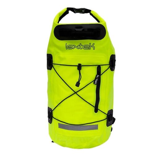 Lextek Waterproof Dry Bag Backpack 30L Rucksack - Black or Fluro