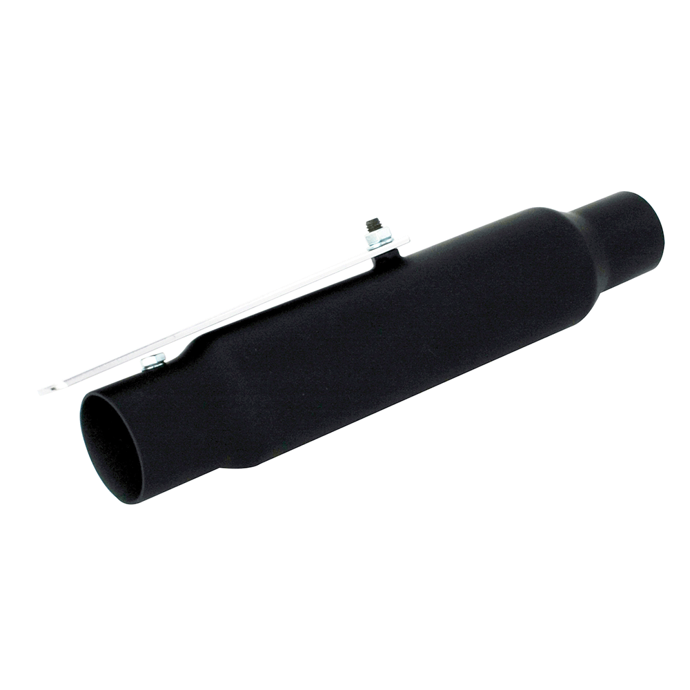 BLACK Custom 12" Stubby Motorcycle Silencer Exhaust Removeable Baffle Cafe Racer