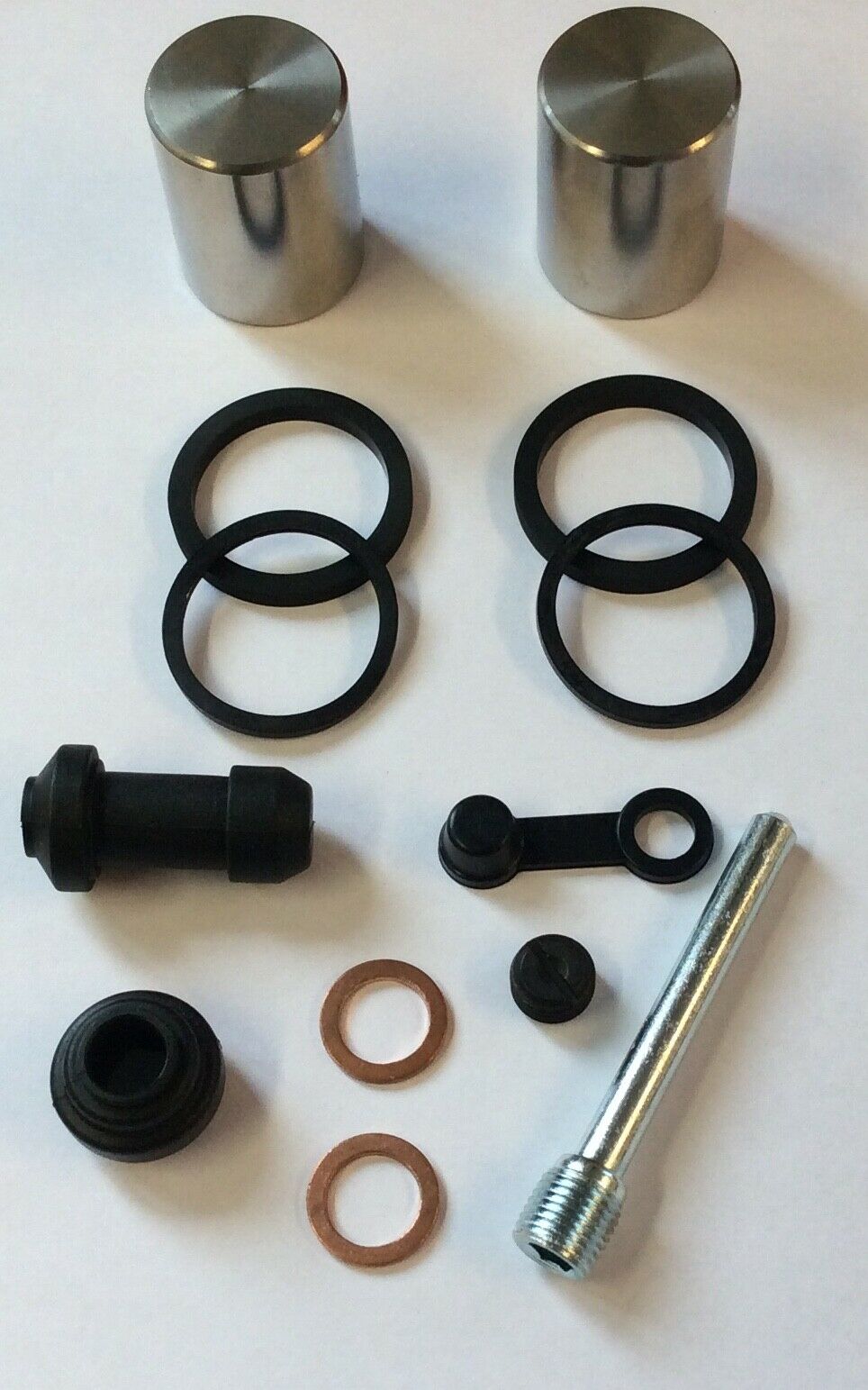 Front Brake Caliper Seal Rebuild Kit & Stainless Pistons x 2 Suzuki GSF600 95-99 Bandit 
