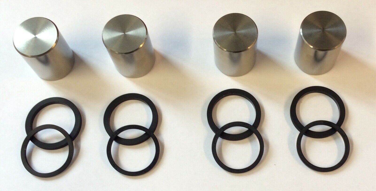 Front Brake Caliper Stainless Pistons & Seals x 4 Suzuki GSF600 95-99 Bandit