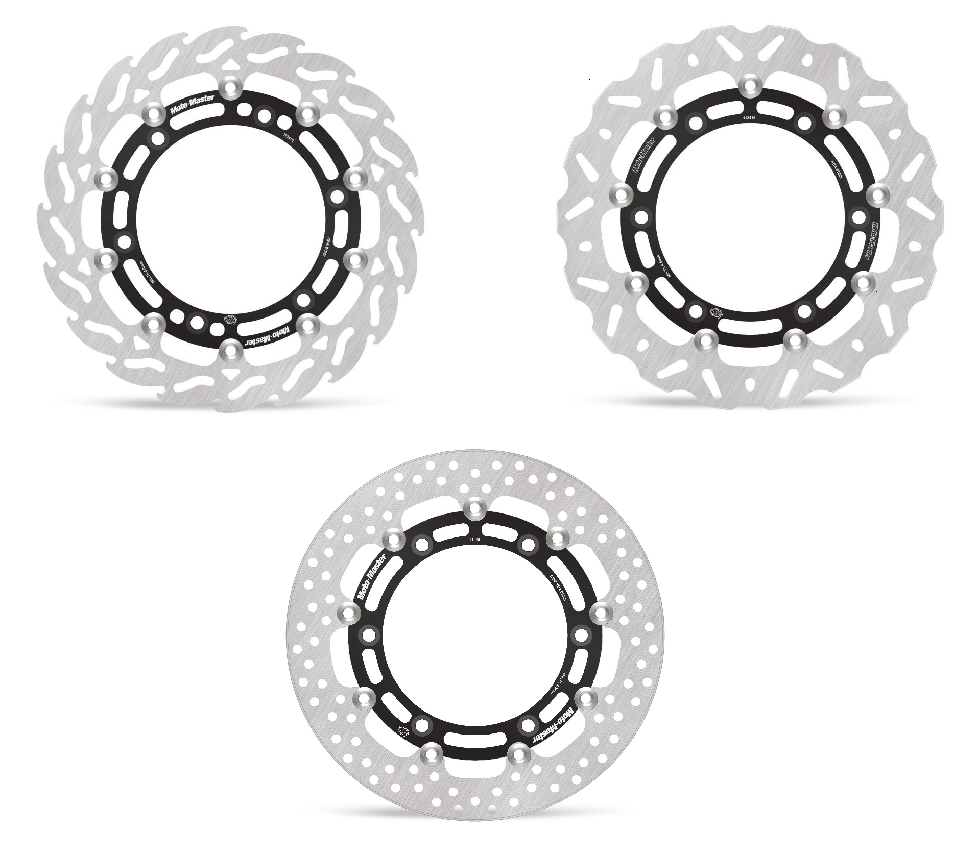 Honda CB500 1994-2003 High Quality Moto Master Front Floating Brake Disc Available Round, Wavy or Flame