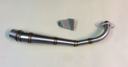 LEXTEK Stainless Header Low Mount Exhaust Pipe Honda MSX125 Grom 13-20 51mm Can