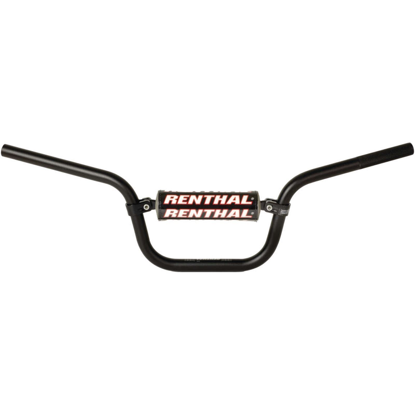 Renthal Black Braced Handlebars With Pad Honda MSX125 Grom Handle Bars 833-02-BK
