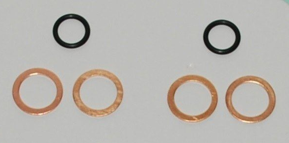 Suzuki GSF600 GSF650 GSF1200 Bandit Oil Cooler O Ring Seal & Copper Washer Kit  
