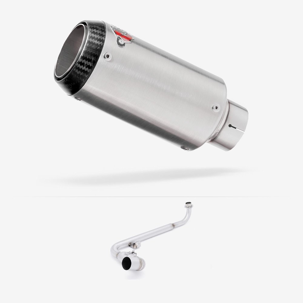 Honda MSX125 Grom 21-24 Exhaust System Stainless & Carbon Tip End Can 