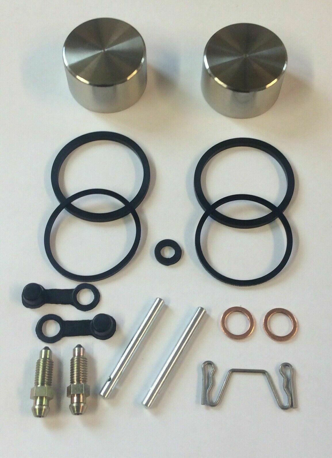 Rear Brake Caliper Seal Rebuild Kit With Stainless Steel Pistons Suzuki GSF600 & GSF1200 Bandit