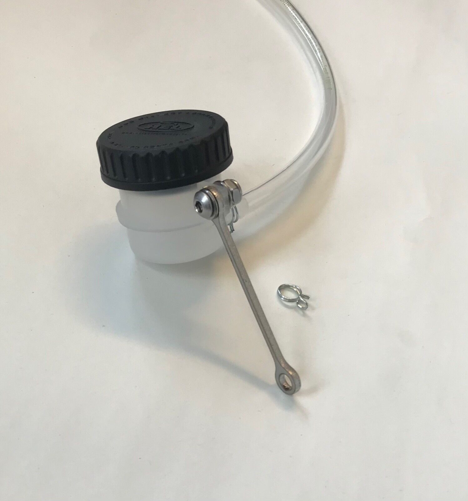 Front Brake or Clutch Master Cylinder Reservoir Pot Mounting Bracket & Tygon Kit