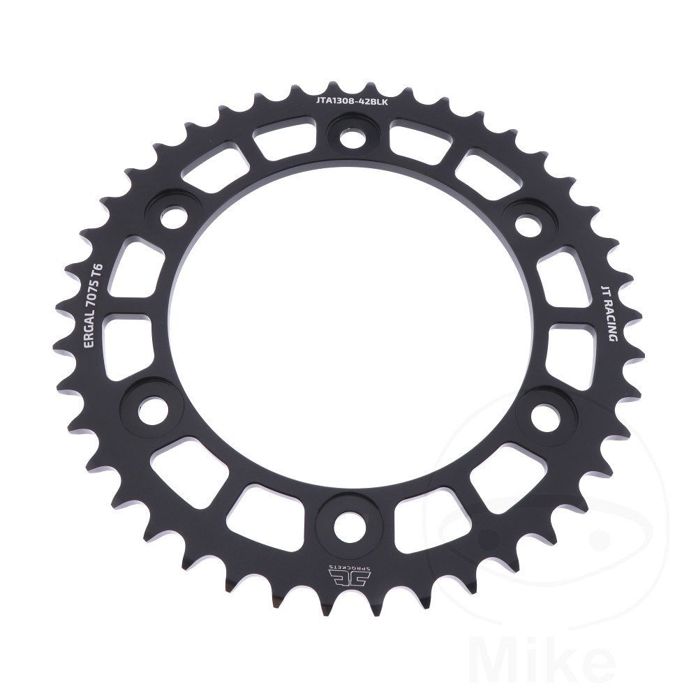 JTA1308 Black Rear JT Lightweight Aluminium Sprocket for Honda CBR600RR 03-25 Race Track Bike 40 41 42 43 44 45 46 47 Tooth   