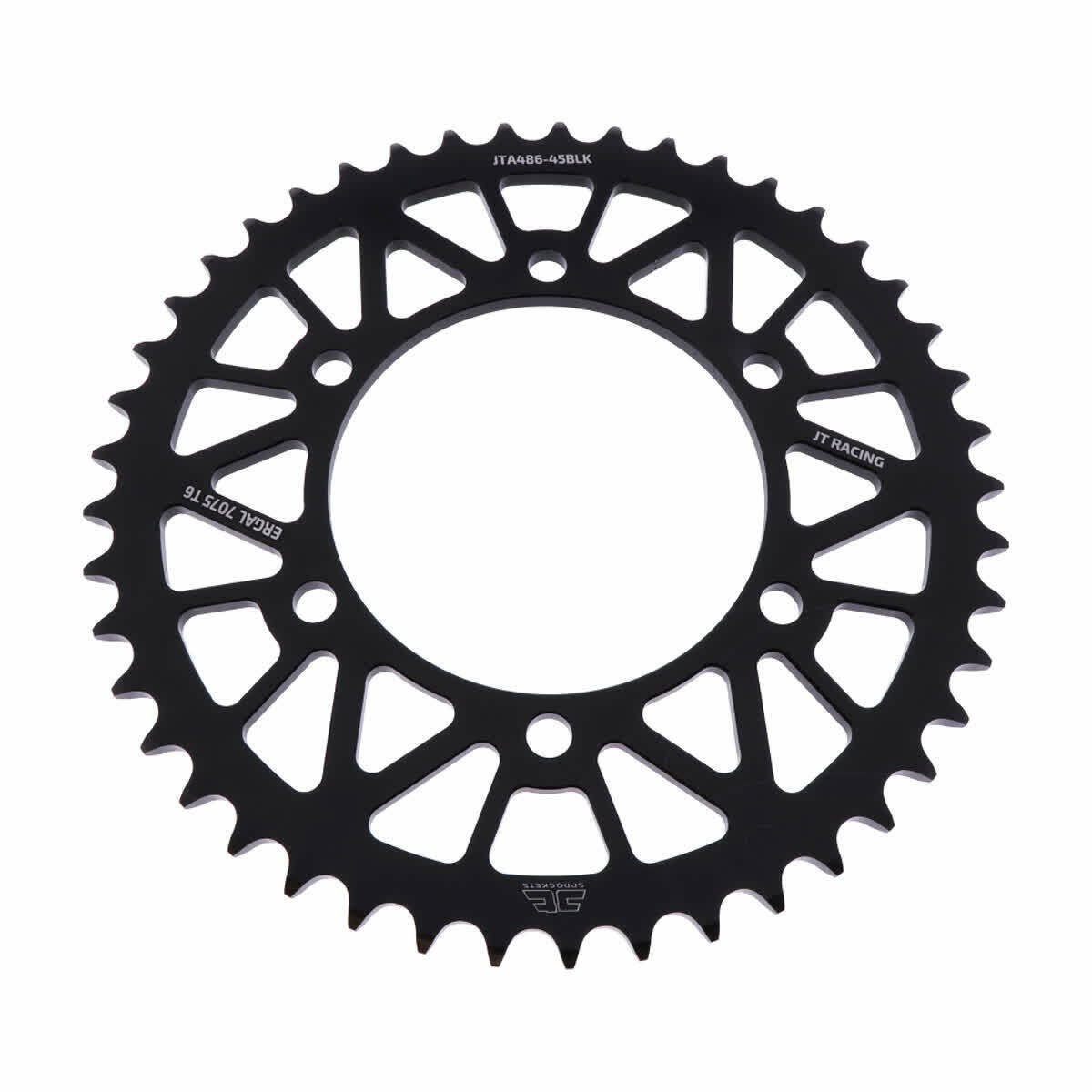 JTA486 Black Rear JT Lightweight Aluminium Sprocket for Suzuki GSX-R600 11-17 Race Track Bike 42 43 44 45 46 47 48 49 Tooth  