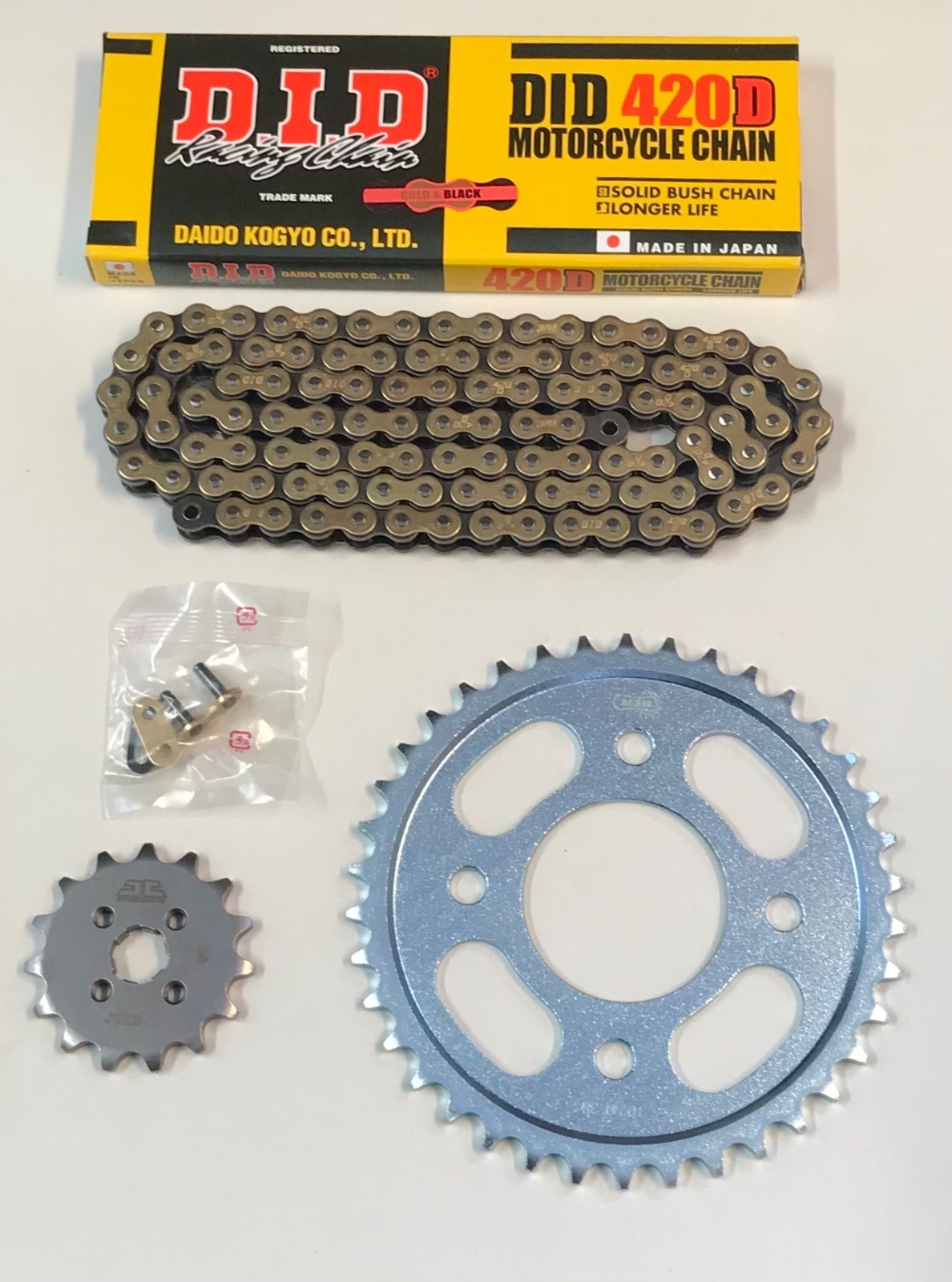 DID GOLD Chain And Sprocket Kit For Honda MSX125 Grom 2021-2026 5 Speed Models