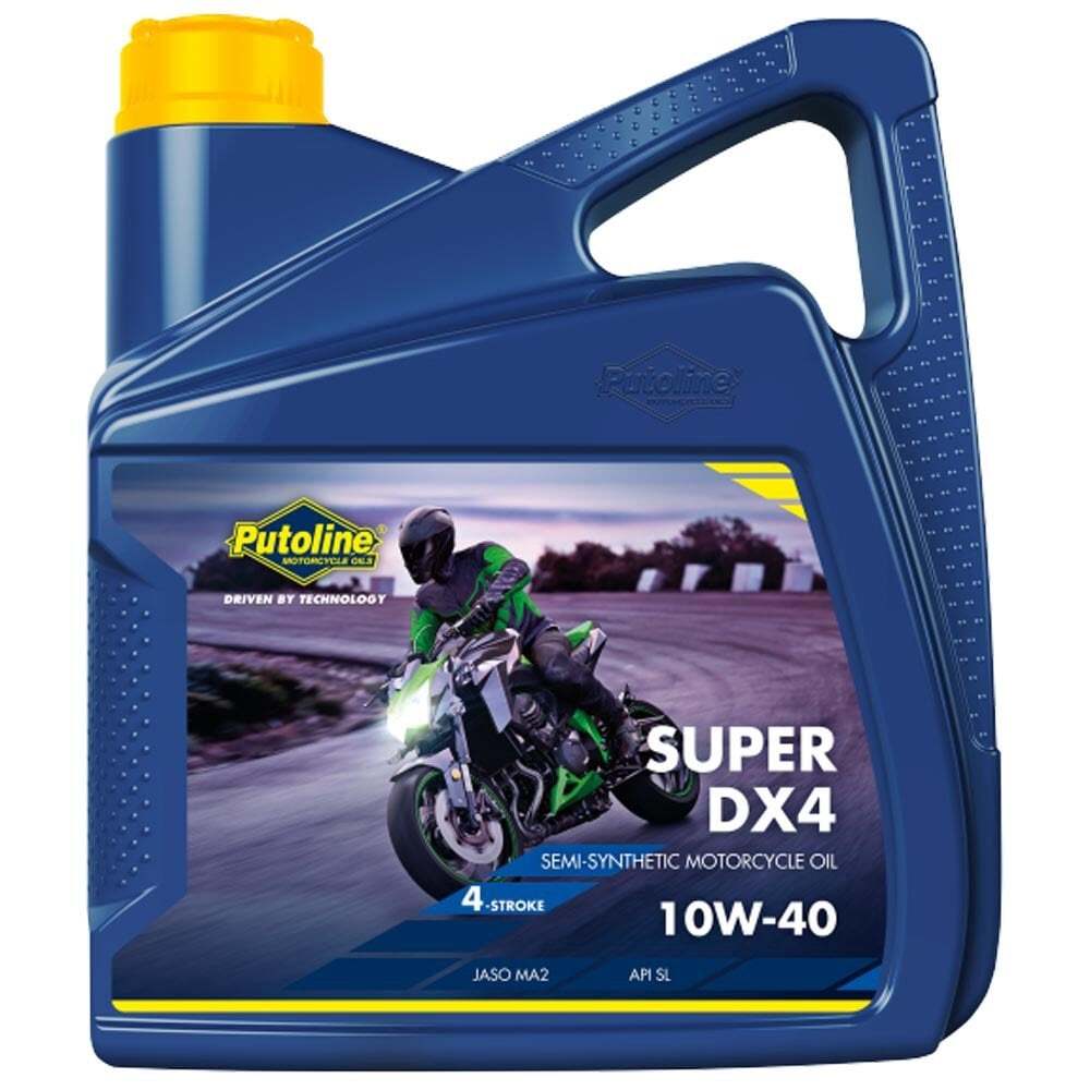 Putoline Super DX4 10w/40 Semi Synthetic Motorcycle Motorbike Engine Oil 4 Litres