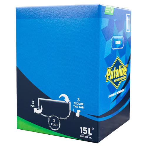 15L Putoline Super DX4 10w/40 Semi Synthetic Oil JASO MA2 Bag In A Box With Tap