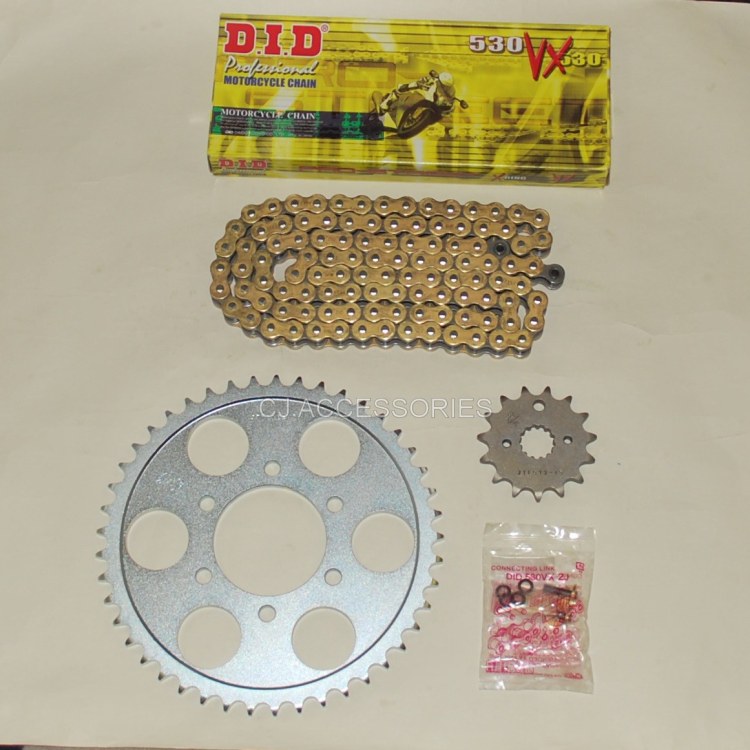 DID Gold X-Ring Chain And JT Sprockets For Suzuki GSF1200 Bandit 96-05