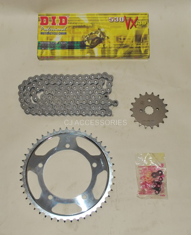 DID Grey X-Ring Chain And JT Sprockets For Suzuki GSX1250 FA GSF1250 Bandit 10-16 
