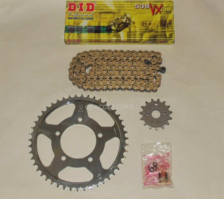 DID Gold X-Ring Chain And JT Sprockets For Suzuki GSF600 00-04 MK2 GSF650 05-06 Bandit 