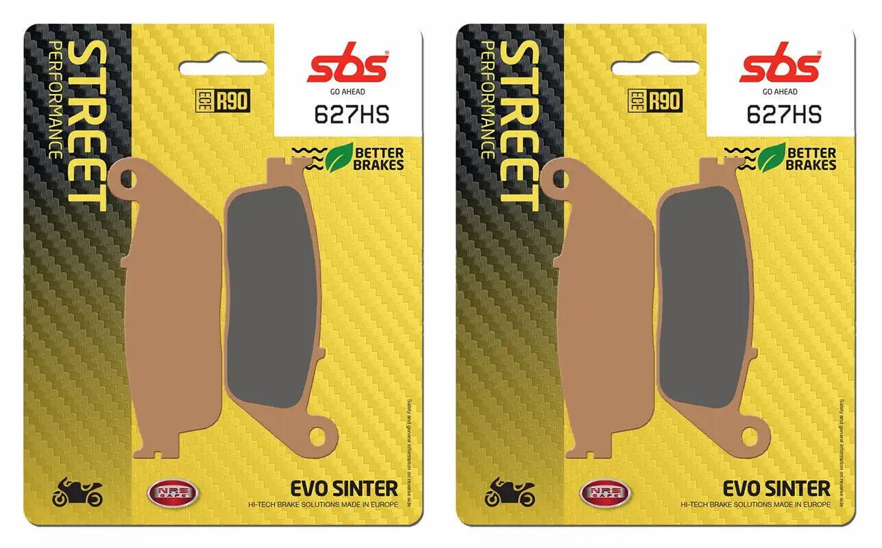 SBS 627HS Sintered Front Brake Pads x 2 GSF600 Bandit 95-99 RF600 DL800 V-Strom