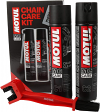 Motul Road Chain Care Kit - C2 Chain Lube, C1 Cleaner & Brush