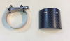 Carbon Fibre Exhaust Heatshield Heat Shield & Clamp Suzuki GSF600 GSF650 GSF1200 GSF1250 Bandit