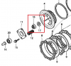 Genuine Honda CB500 1994-2003 Clutch Locking Nut & Washer