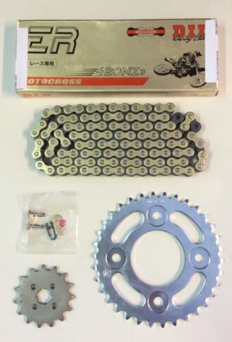 DID Heavy Duty Gold Chain And JT Sprocket Kit For Honda MSX125 Grom 13-20