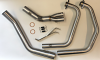  Honda CB500 Left Hand Exit Race Stainless Steel Exhaust Headers Manifold Downpipes 