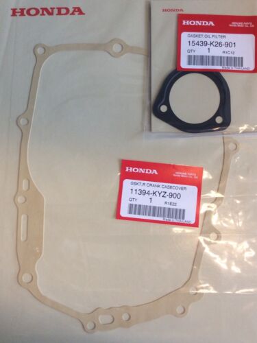 Honda MSX125 Grom 2013-2020 Genuine Oil Filter Spinner & Clutch Cover Gasket 