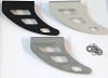 Aluminium Shark Fin Chain Toe Guard For Road Race & Track Bike Available In Raw Alloy, Coated Black Or Silver
