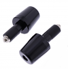 Motorcycle Heavy Anti Vibration Bar End Weights Black for 7/8" Steel Bars 