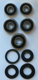 Full Wheel Bearing Kit with Seals for Honda CB500 96-03 Front & Rear Disc Models 