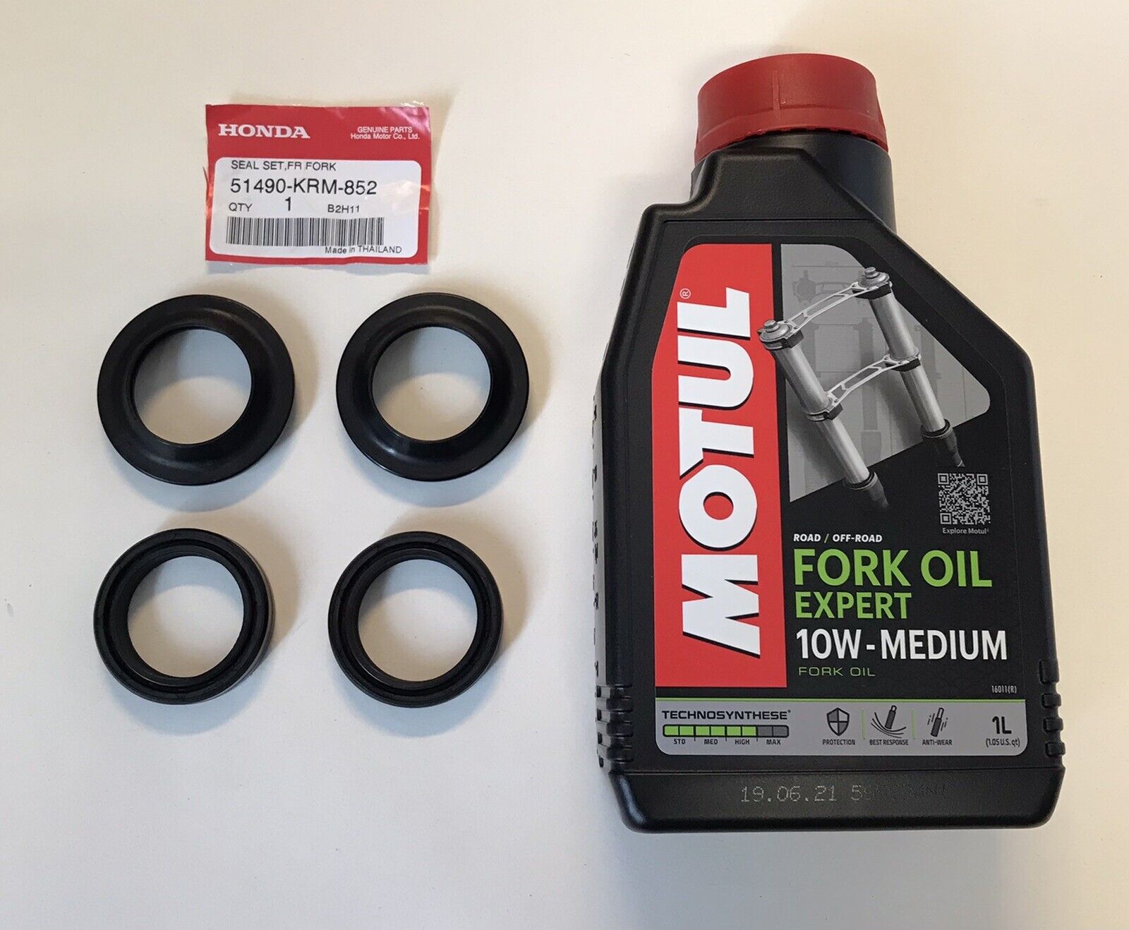 GENUINE HONDA Fork Oil & Dust Seals with Motul Oil for MSX125 13-25 Grom ANC125